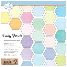 Elizabeth Craft 12" x 12" Pretty Pastels Double-Sided Patterned Papers - 12 Sheets - 250gsm