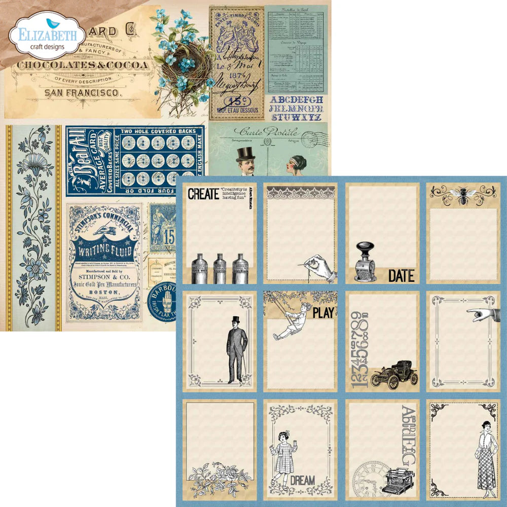 Elizabeth Craft Designs Everyday Memories 12" x 12" Patterned Cardstock Paper Pack