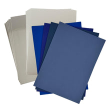 Craft Artist Blue & Silver Pack - 40 Sheets of Deep Blue Card, 5 x Silver Satin & Gloss Card