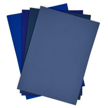 Craft Artist Cordinations Canvas Deep Blues Card Pack - 40 Sheets - 4 Colours, 10 of each