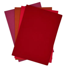 Craft Artist Cordinations Canvas Deep Reds Card Pack - 40 Sheets - 4 Colours, 10 of each