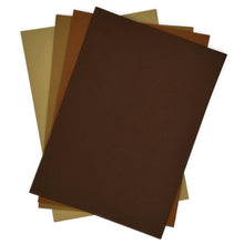 Craft Artist Cordinations Canvas Winter Browns Card Pack - 40 Sheets - 4 Colours, 10 of each
