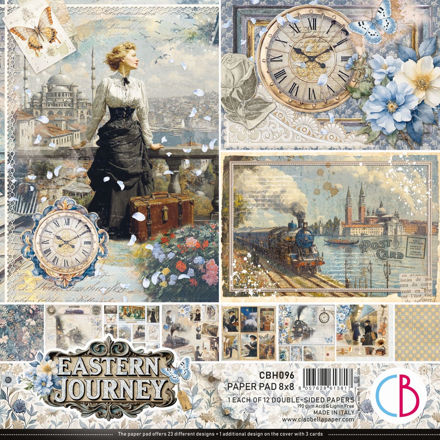 Ciao Bella Paper Eastern Journey  8"x8" Paper Pad