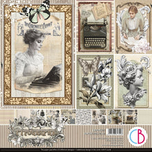 Ciao Bella Paper Typographic 12"x12" Paper Pad