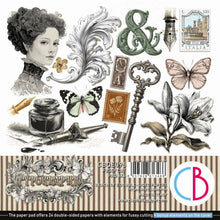 Ciao Bella Paper Typographic  6"x6" Fussy Cut Pad