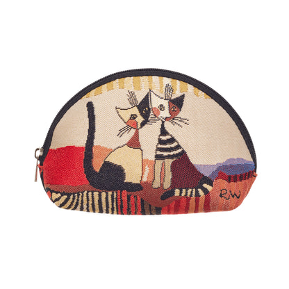 Signare Tapestry Rosina Cat Beach Rope Bag with Cosmetic Bag