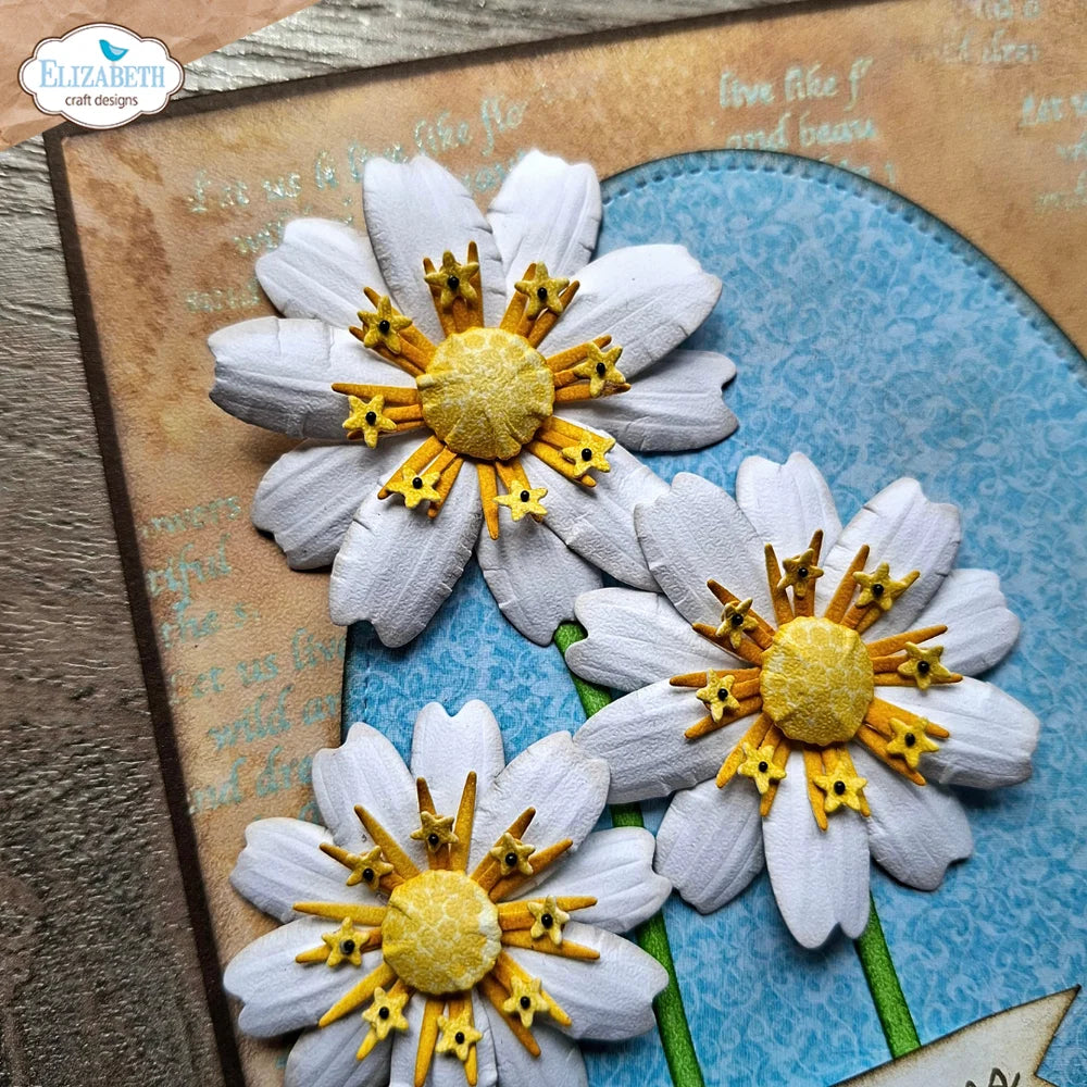 Elizabeth Craft Designs Bloom Wildly Flower Centres 3 Stamp Set