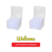 Crafts Too 2 x Organiser Case with 6 Boxes - Plus 10 Bonus Sentiment Dies