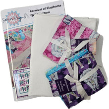 Sarah Payne Carnival of Elephants Quilt Kit - Fabric & Pattern