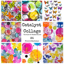 Bee Crafty Catalyst Collage A4 Circles & Butterflies Papers