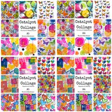 Bee Crafty Catalyst Collage Shapes Bundle - 2 x A4 & 2 x A5