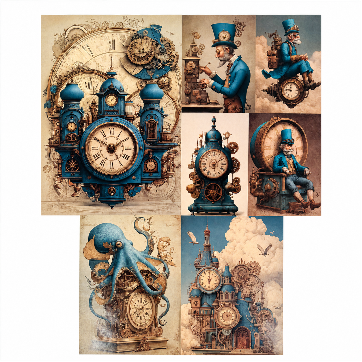 LaBlanche Mini Decoupage Papercrafting Kit - 18 A4 Sheets