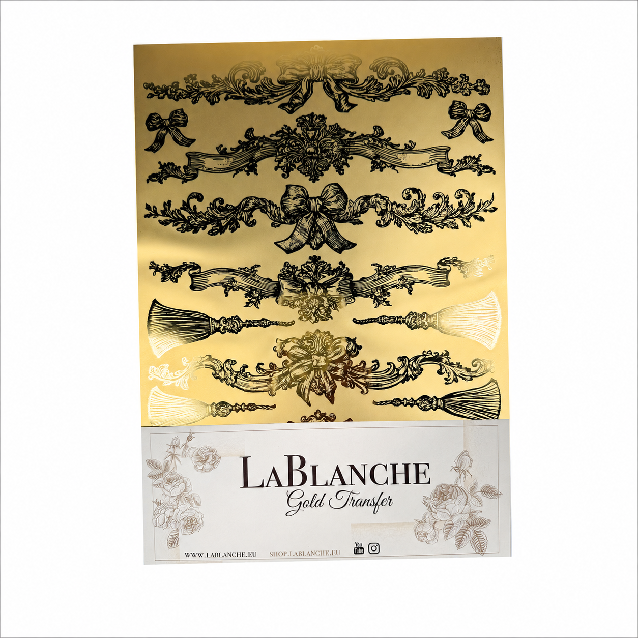 LaBlanche A4 Metallic & Printed Transfer Kit - 2 x Metallic & 2 Printed
