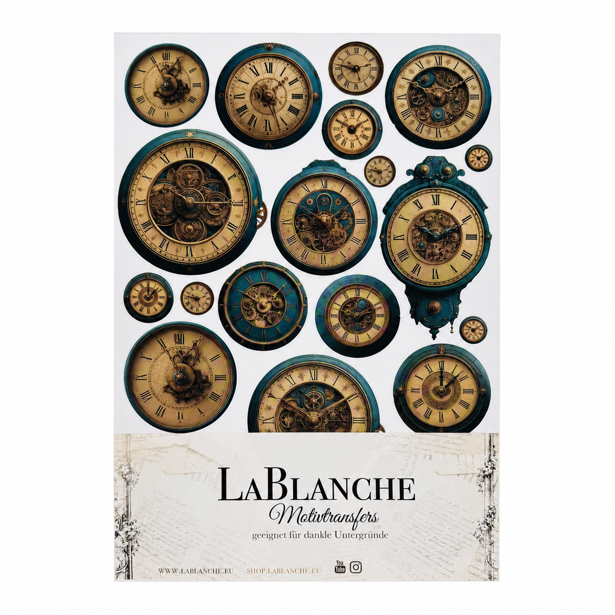 LaBlanche A4 Metallic & Printed Transfer Kit - 2 x Metallic & 2 Printed