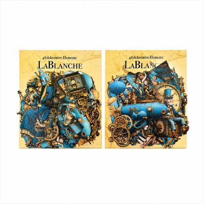 LaBlanche Steampunk Papercrafting Kit - 12 Designer Papers, Tags & Die-Cuts