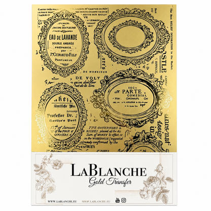 LaBlanche A4 Metallic & Printed Transfer Kit - 2 x Metallic & 2 Printed