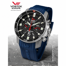 Vostok Europe Ekranoplan 6S21-546A508 Chronograph Watch - Blue Silicone Strap