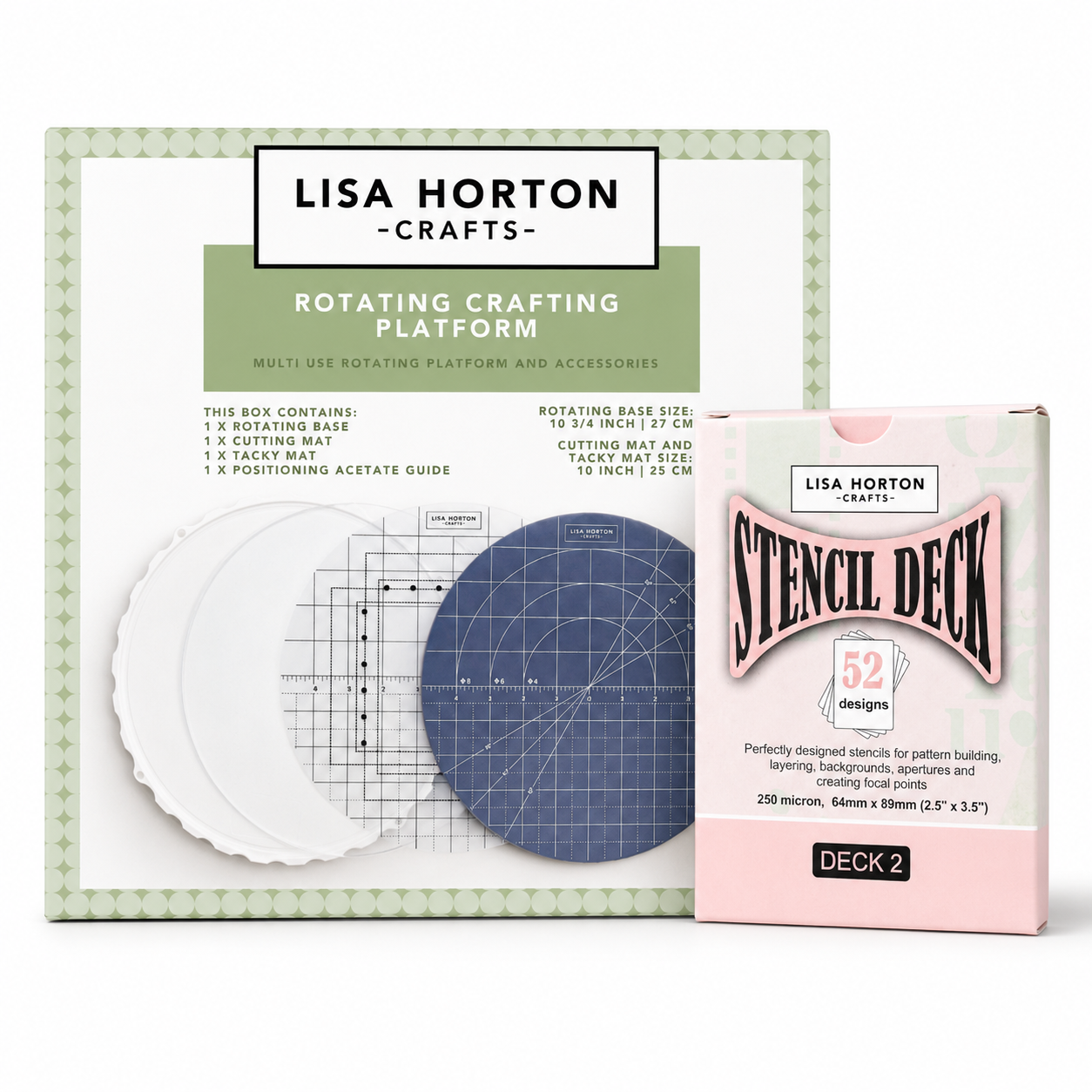 Lisa Horton Crafts Rotating Crafting Platform and Stencil Deck Vol. 2