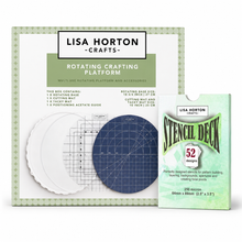 Lisa Horton Crafts Rotating Crafting Platform and Stencil Deck Vol. 1