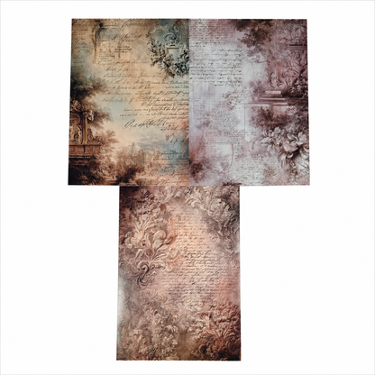 LaBlanche Mini Decoupage Papercrafting Kit - 18 A4 Sheets