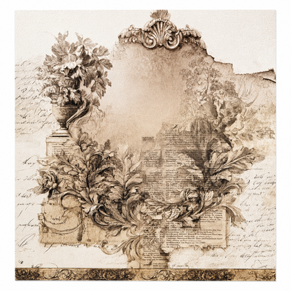 LaBlanche Edwardian Chic Papercrafting Kit - 12 Designer Papers, Tags & Die-Cuts