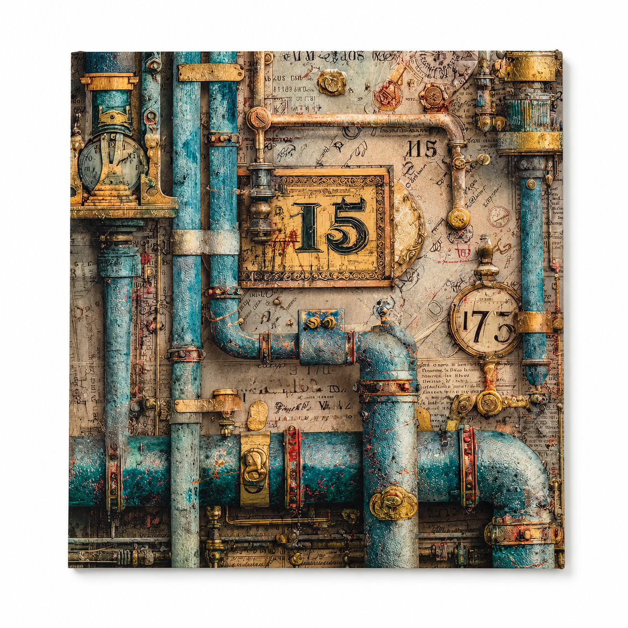 LaBlanche Steampunk Papercrafting Kit - 12 Designer Papers, Tags & Die-Cuts