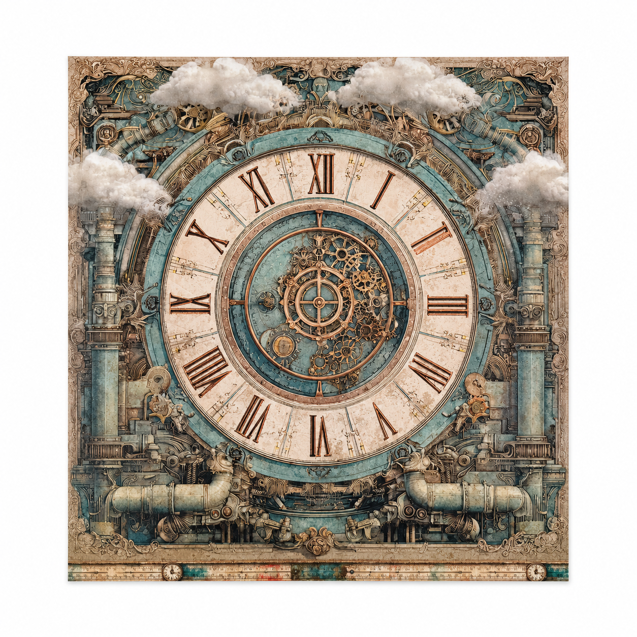 LaBlanche Steampunk Papercrafting Kit - 12 Designer Papers, Tags & Die-Cuts
