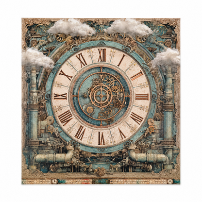 LaBlanche Steampunk Papercrafting Kit - 12 Designer Papers, Tags & Die-Cuts