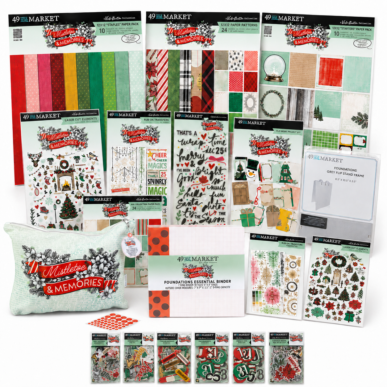 49 & Market Mistletoe and Memories Complete Collection with FREE Tote Bag