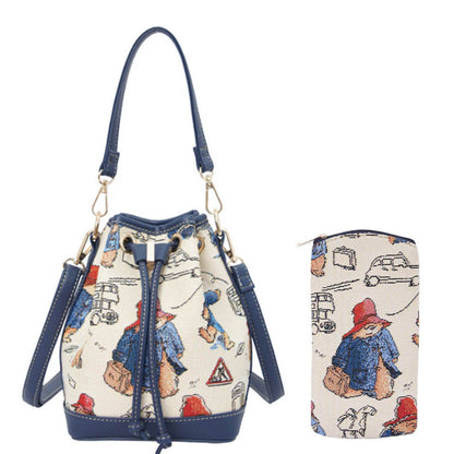 Signare Tapestry Paddington Original Bucket Bag with Zip Glasses Case