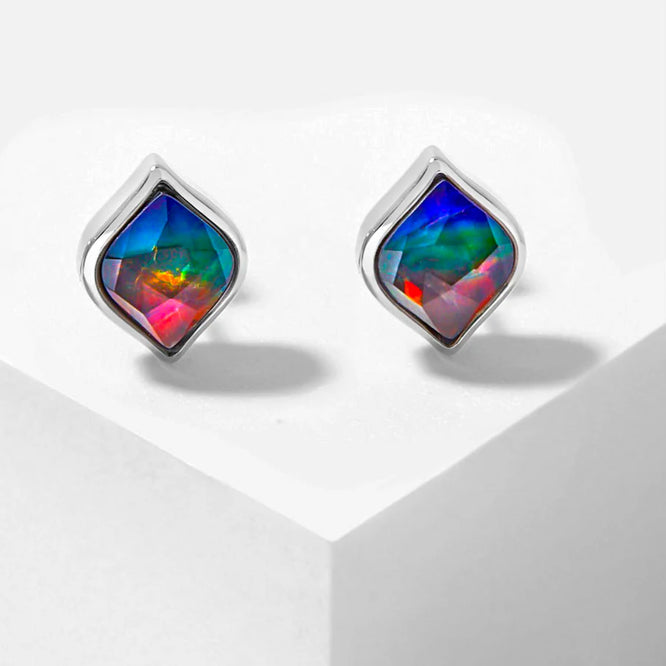 Canadian Ammolite Gems by Kenneth Bradley 'Christa' Earrings