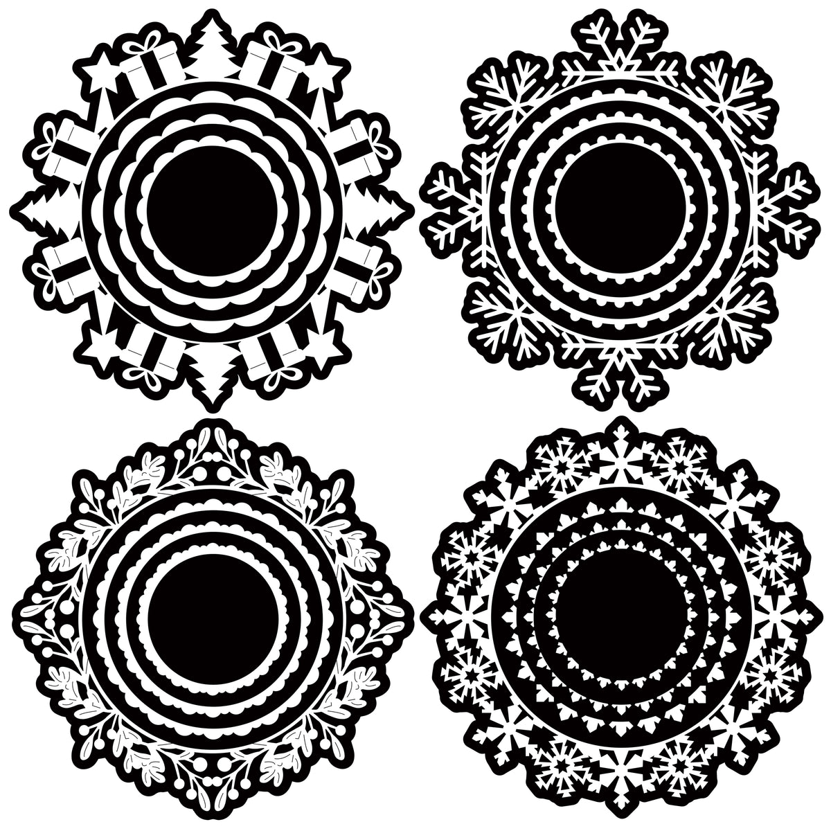 The Crafty Witches Christmas Doily SVG Files