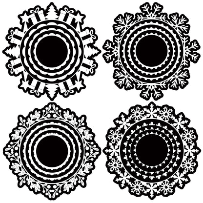 The Crafty Witches Christmas Doily SVG Files