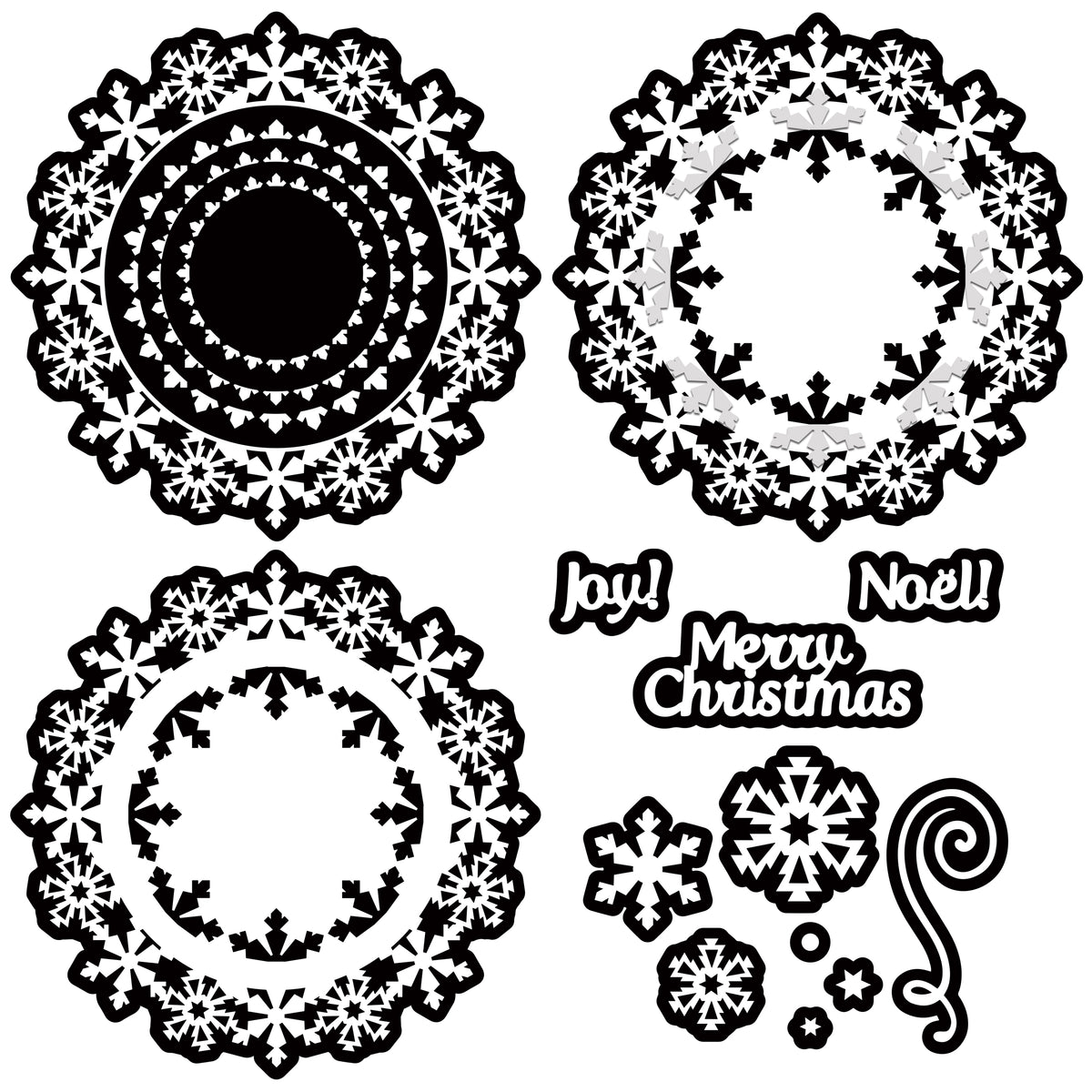 The Crafty Witches Christmas Doily SVG Files