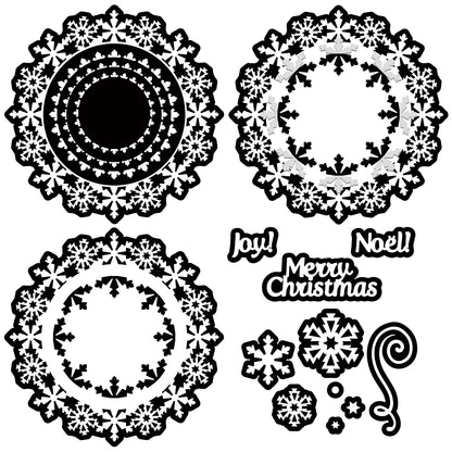 The Crafty Witches Christmas Doily SVG Files