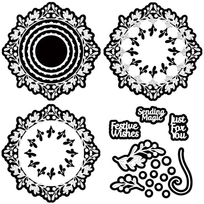 The Crafty Witches Christmas Doily SVG Files