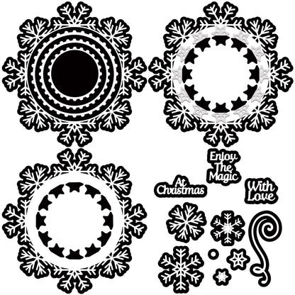 The Crafty Witches Christmas Doily SVG Files