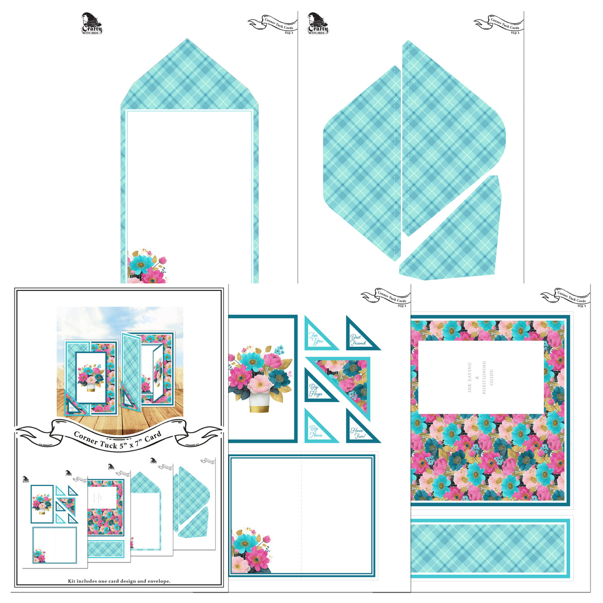 The Crafty Witches Corner Tuck cards Vol I Digital Collection
