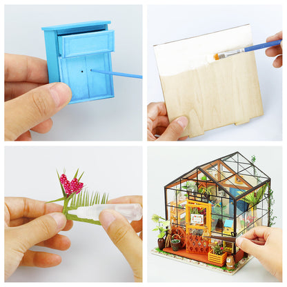 Rolife Cathy’s Flower House - DIY Miniature Dollhouse - DG104