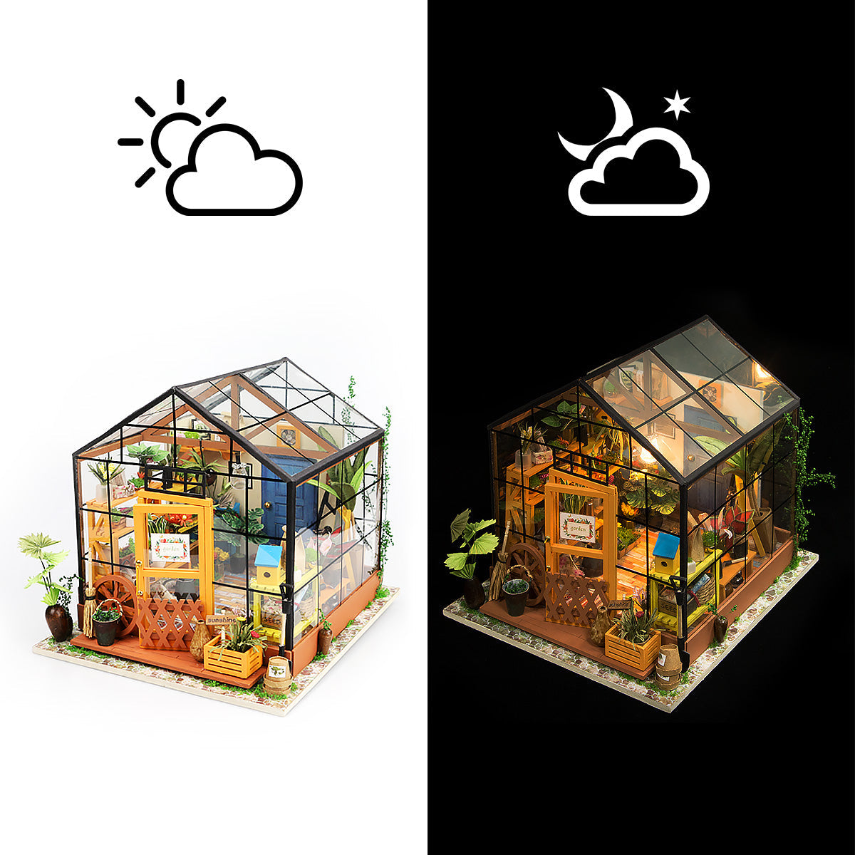 Rolife Cathy’s Flower House - DIY Miniature Dollhouse - DG104