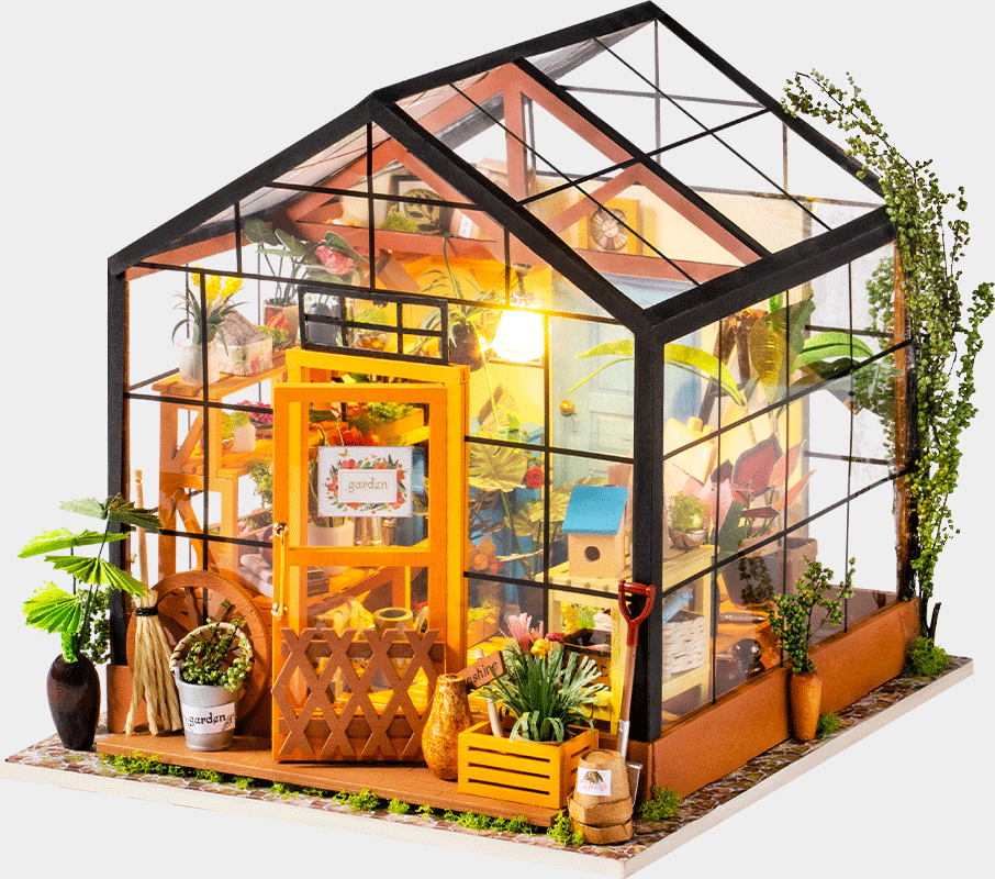 Rolife Cathy’s Flower House - DIY Miniature Dollhouse - DG104