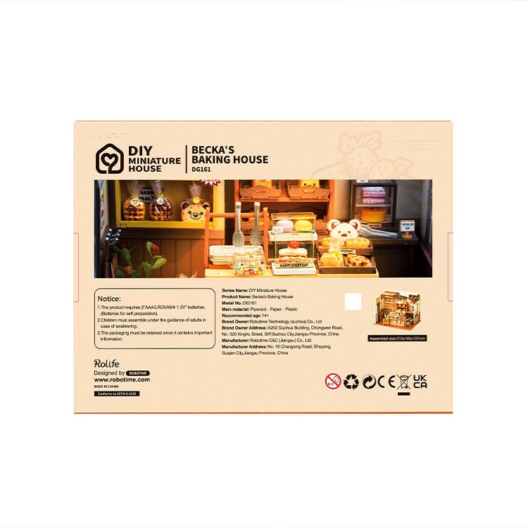 Rolife Becka’s Baking House - DIY Miniature House Kit - DG161