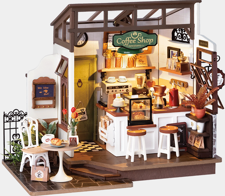 Rolife Slow Life Café - DIY Miniature House Kit - DG162
