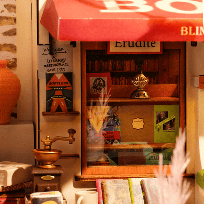 Rolife Corner Bookstore - DIY Miniature House Kit - DG164