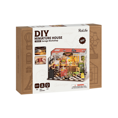 Rolife Garage Workshop - DIY Miniature House Kit - DG165