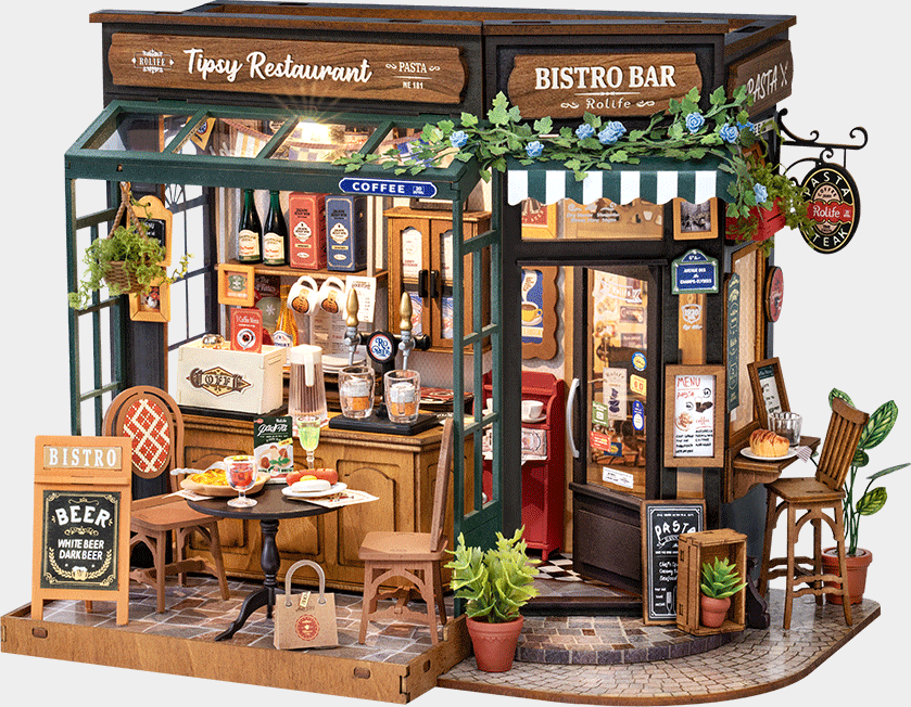 Rolife Tipsy Restaurant - DIY Miniature House - DG167-A