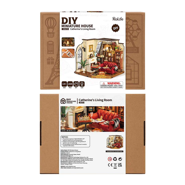 Rolife Catherine’s Living Room - DIY Miniature House - DG175