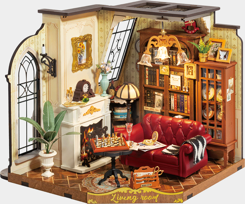 Rolife Catherine’s Living Room - DIY Miniature House - DG175