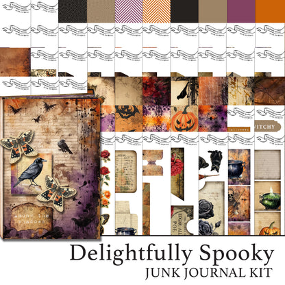 The Crafty Witches Delightfully Spooky Junk Journal Digital Collection