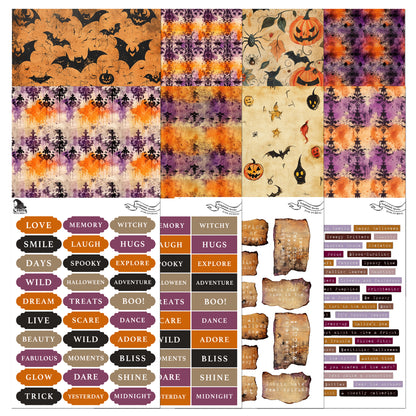 The Crafty Witches Delightfully Spooky Junk Journal Digital Collection